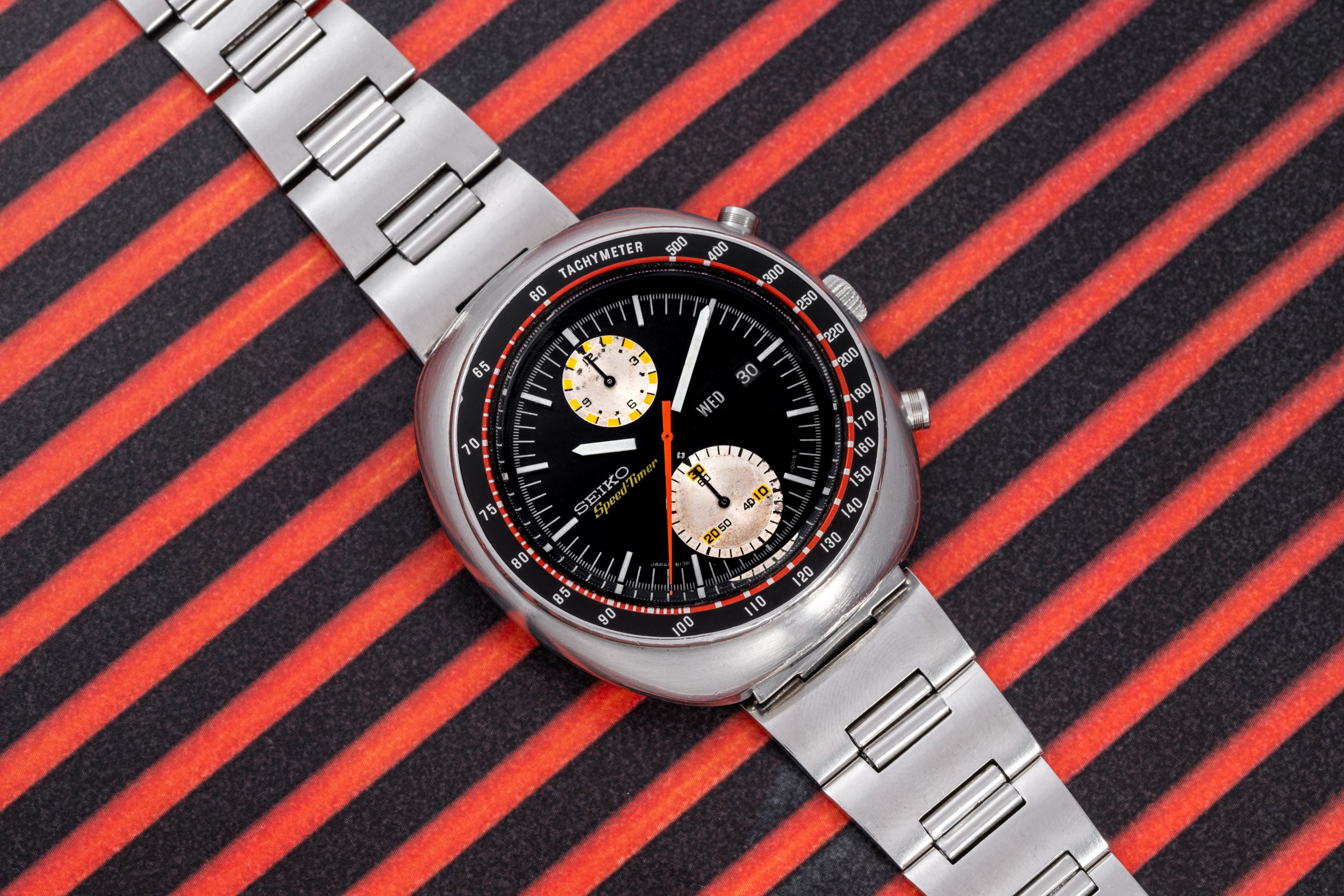 セイコー6138-0011クロノグラフUFOヨットマン腕時計/自動巻き/メンズ-
