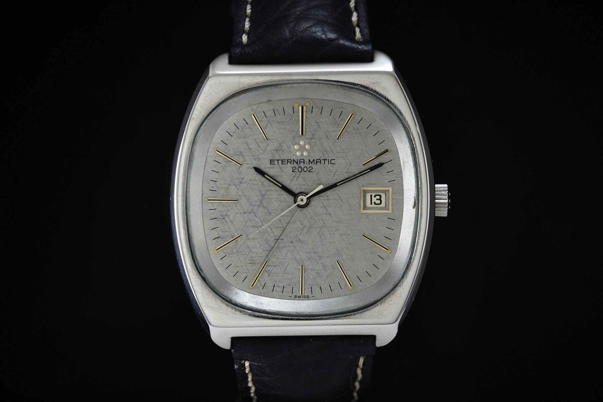 Eterna-matic 2002 Silver Textured Dial – Analog:Shift