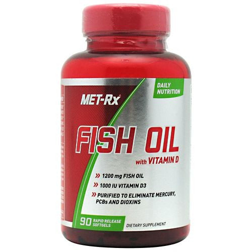MET-Rx Fish Oil & Vitamin D - Maximum Nutrition - Fish Oil With Vitamin D