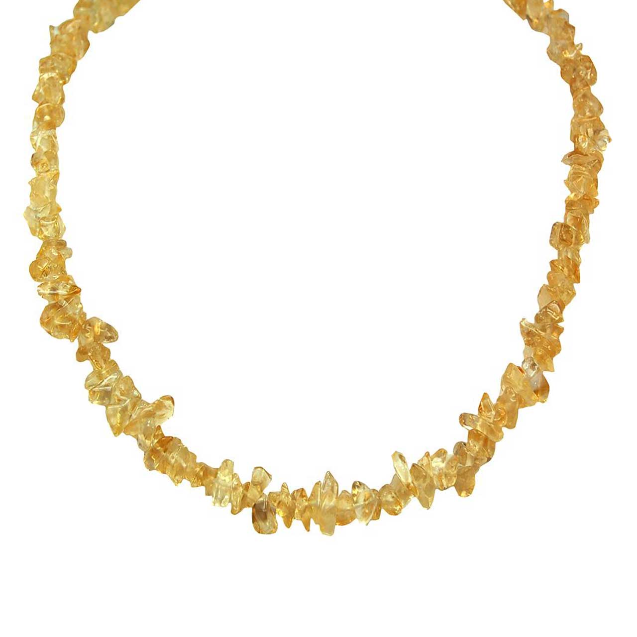 citrine chip necklace