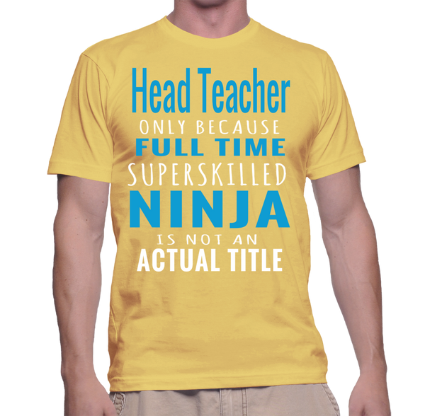 Head Teacher Only Because Full Time Superskilled Ninja Is Not An Actual ...