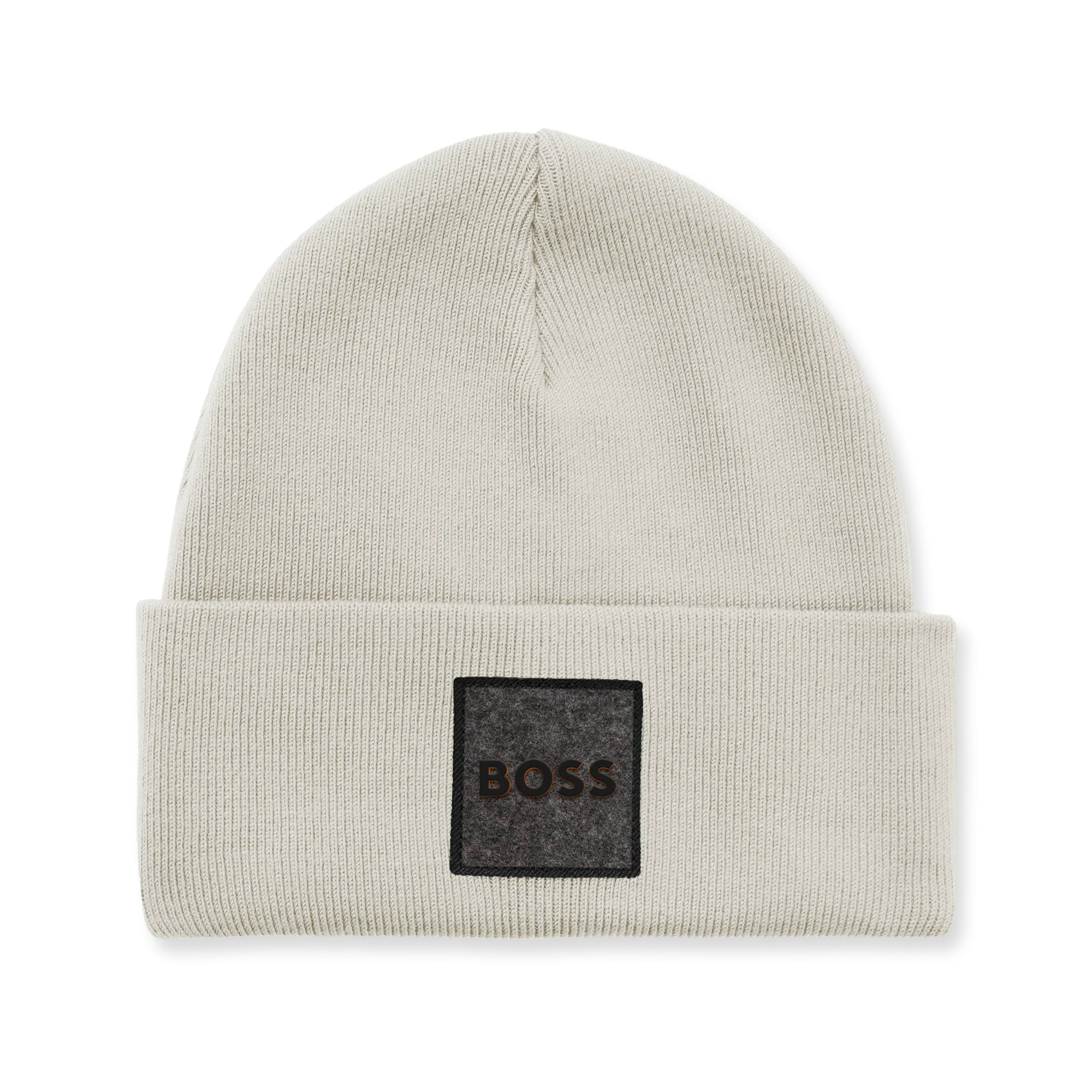 Boss AFox 1 Embroidered Beanie Hat - Black