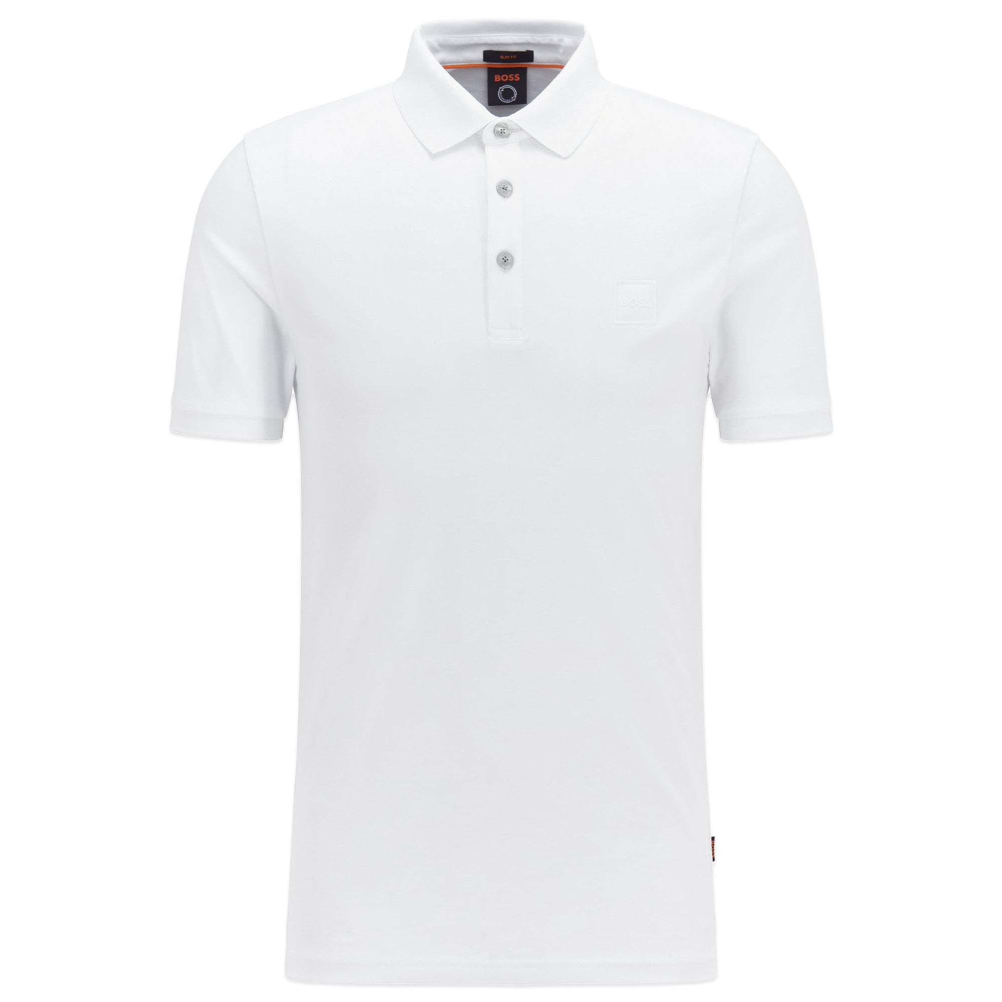 Boss Passerby White - 1 Sleeve Long Polo