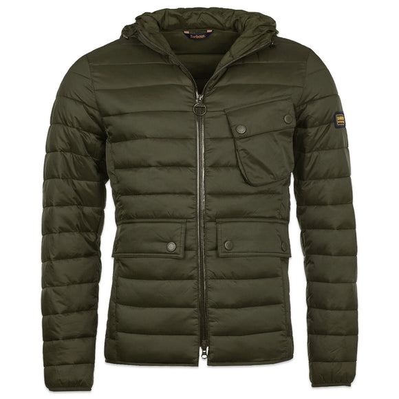 barbour ouston jacket olive