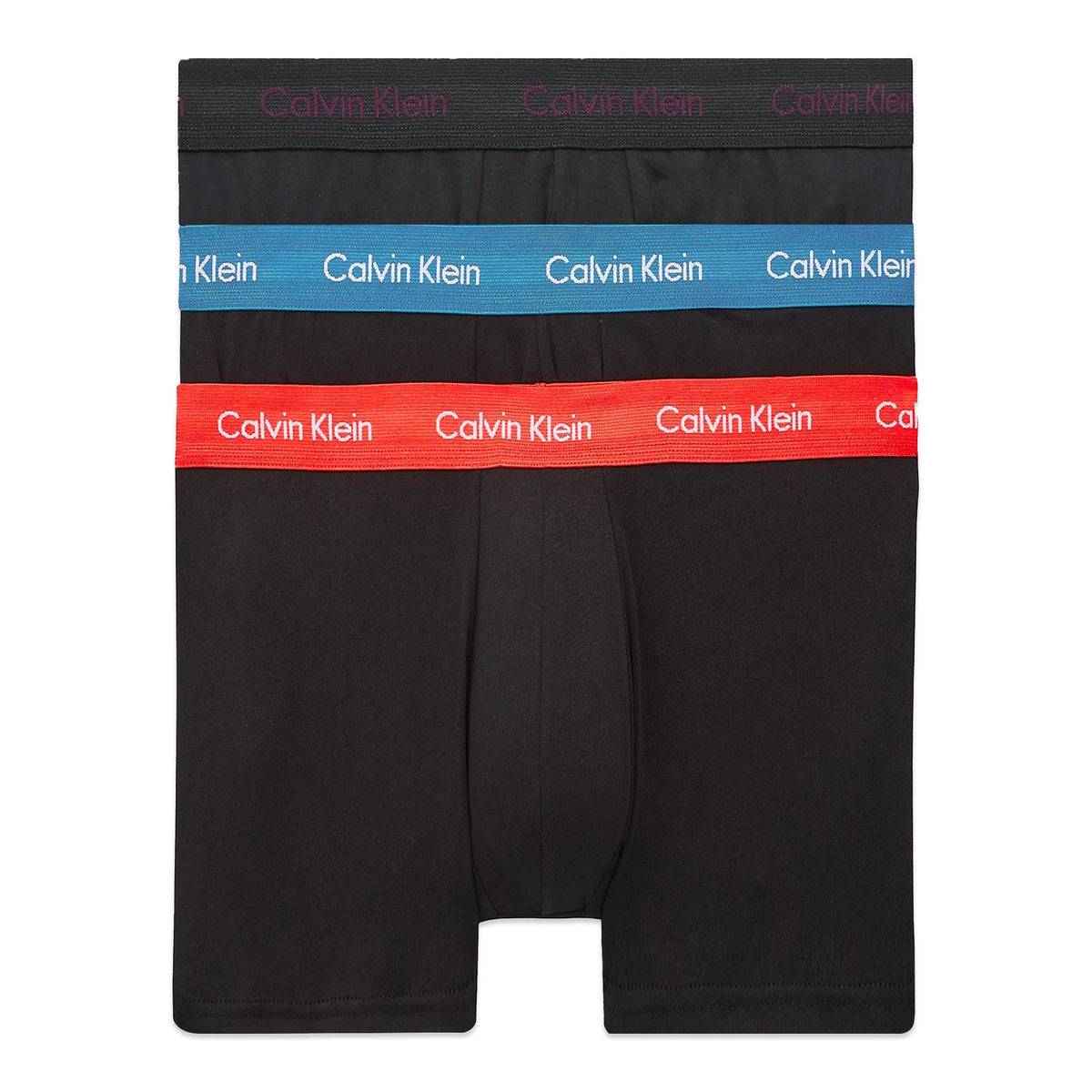 Calvin Klein Cotton Stretch Trunks - Purple/Blue Burst/Strawberry Fiel