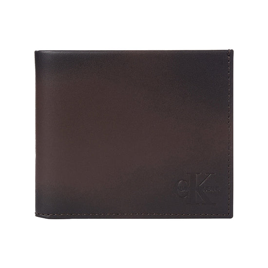 Calvin Klein Leather Billfold Wallet - Bitter Brown