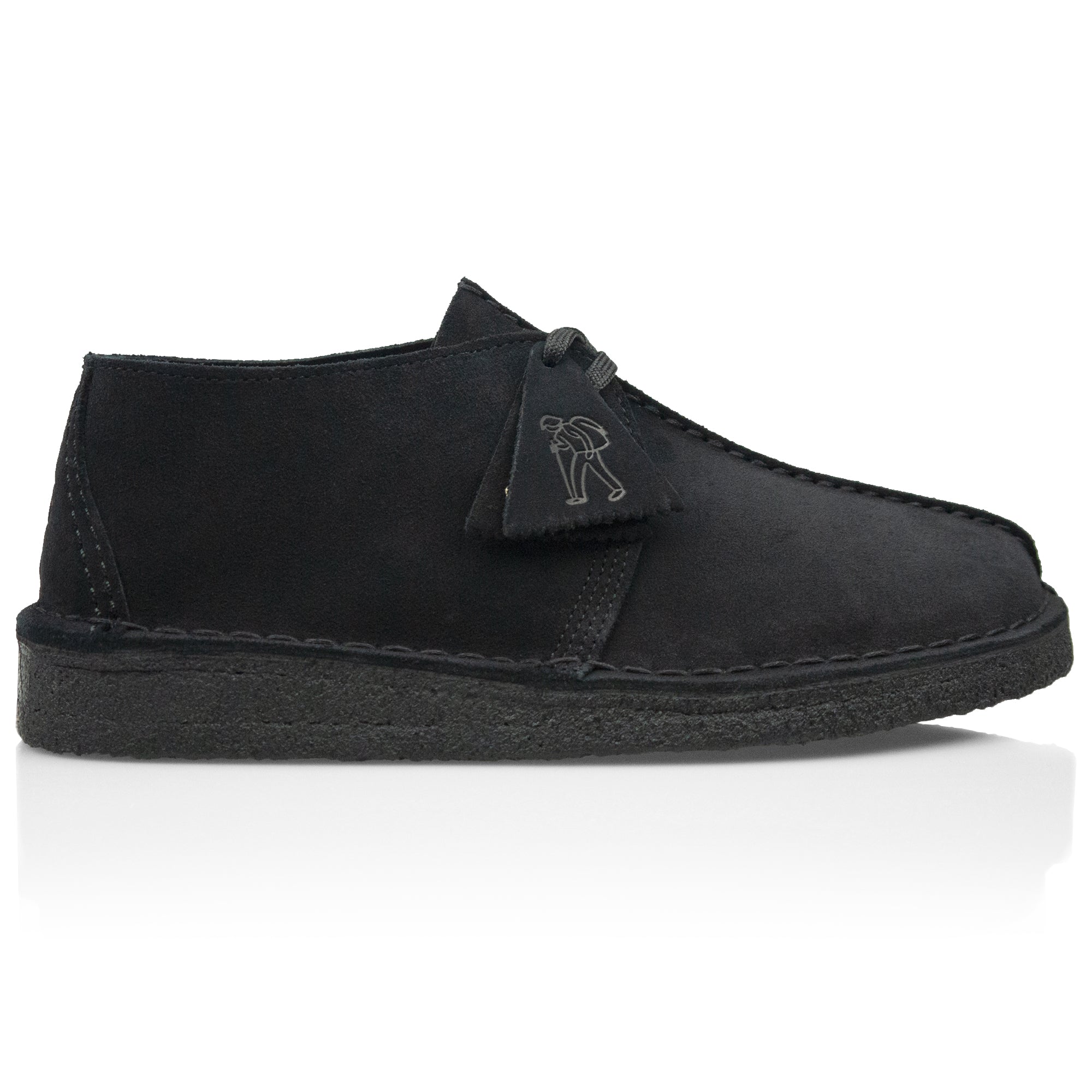 clarks originals desert trek black suede