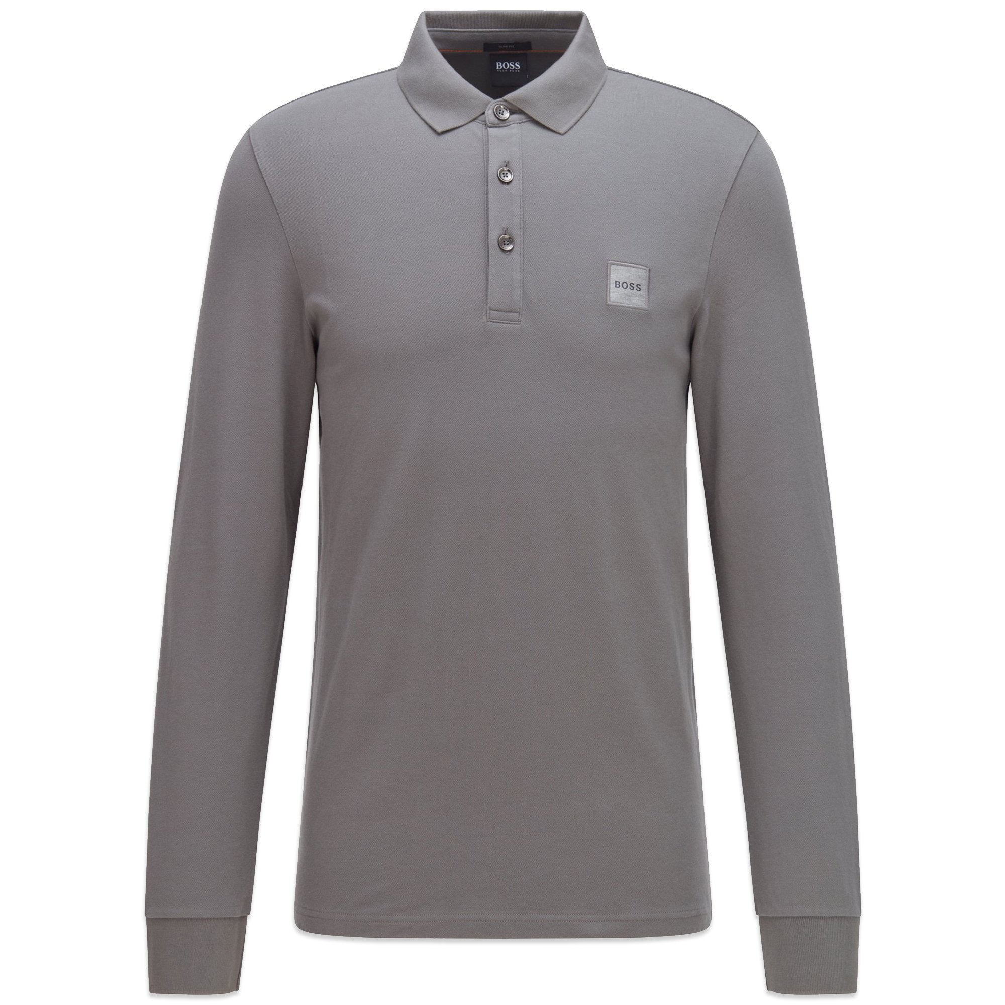 Boss Passerby 1 Long Sleeve Polo - Open Fawn Brown