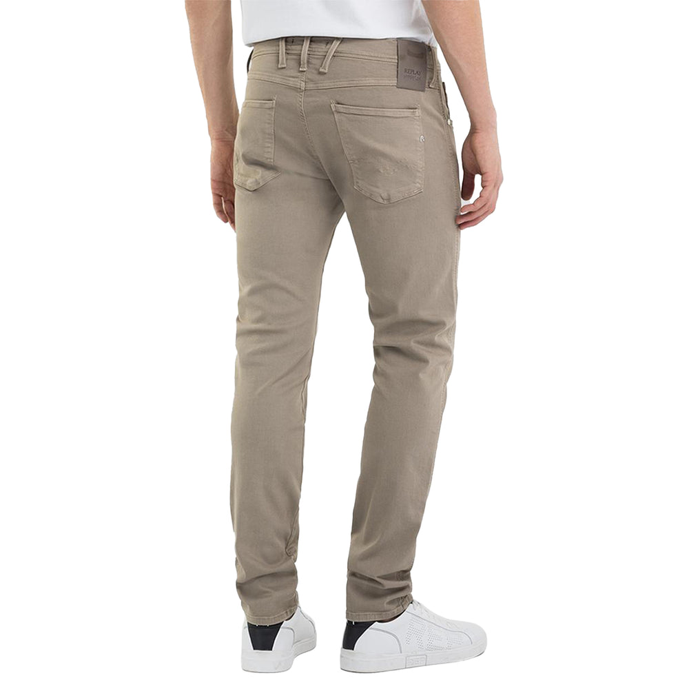 Replay Hyperflex X-Lite Anbass Colour Edition Slim Fit Jeans - Sand