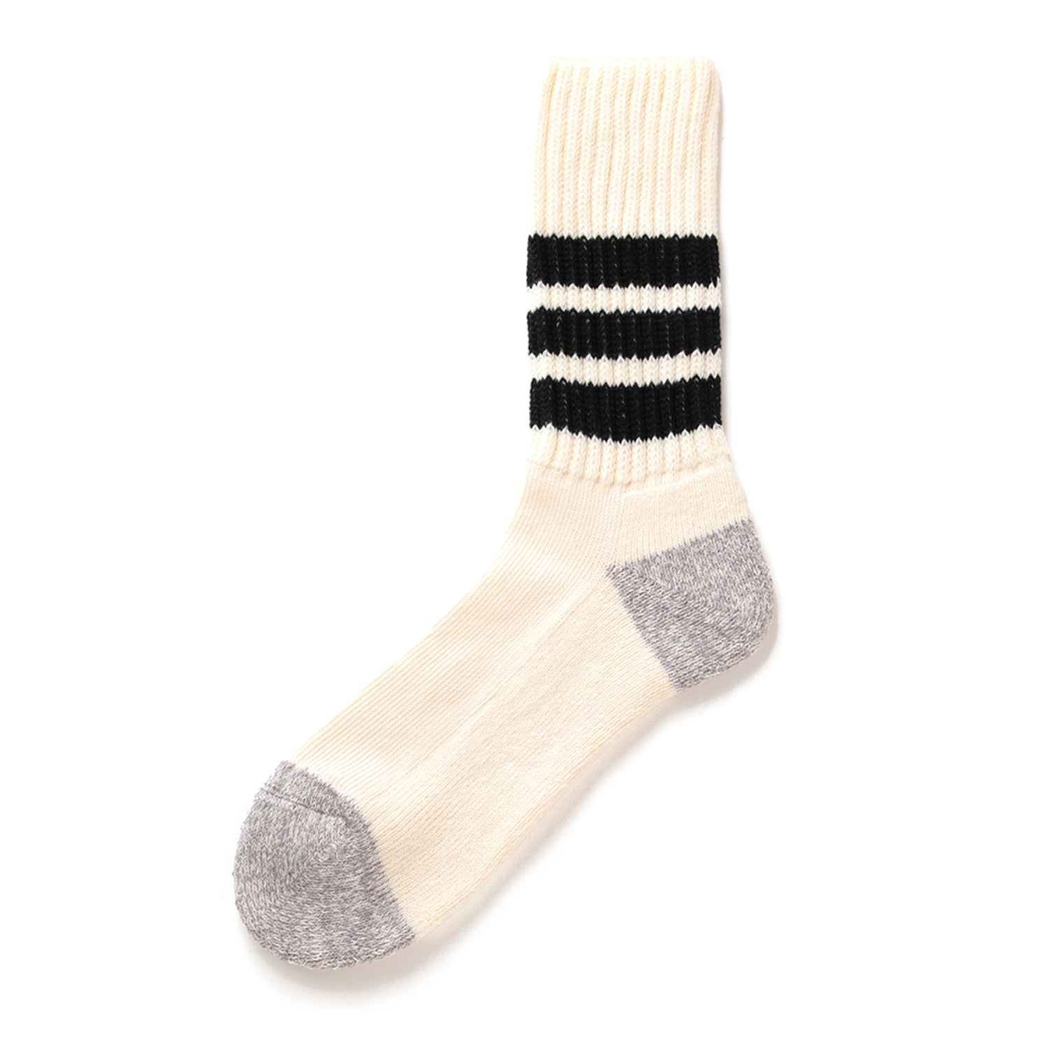 RoToTo Ribbed Oldschool Socks - Black