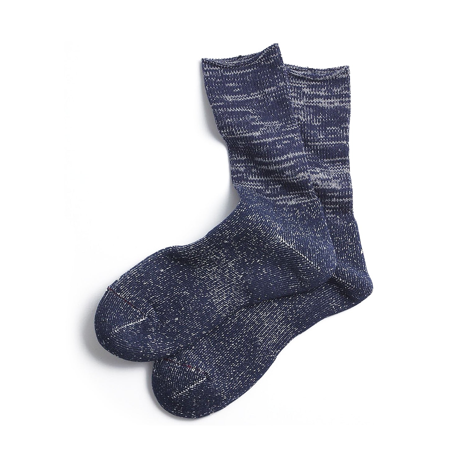 RoToTo Washi Pile Crew Socks - Navy