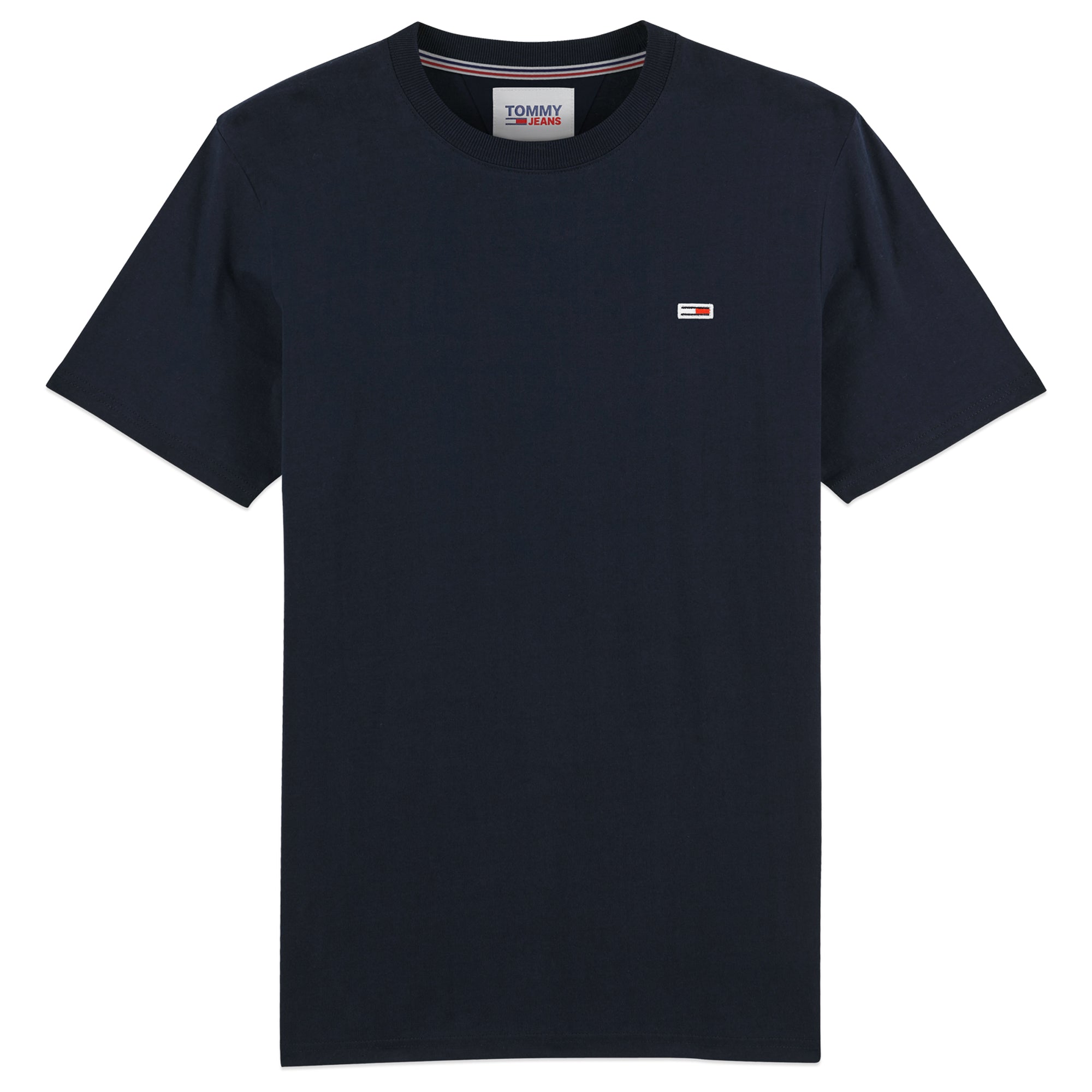 Tommy Jeans Slim Essential Flag T-Shirt - Dark Night Navy