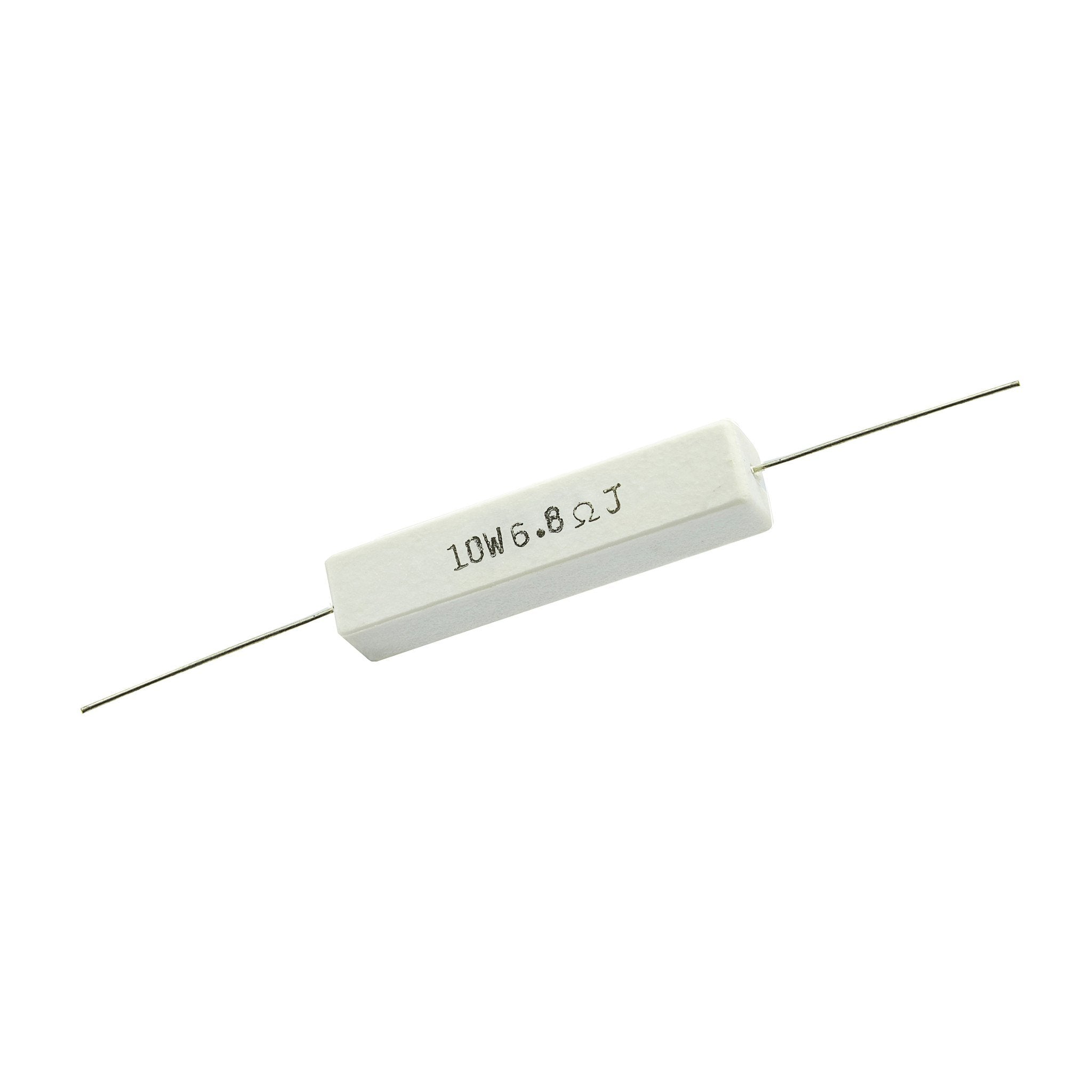 6 8 Ohm 10 Watt 5 Ceramic Wirewound Resistor  Willys 