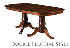 Double Pedestal Style Table