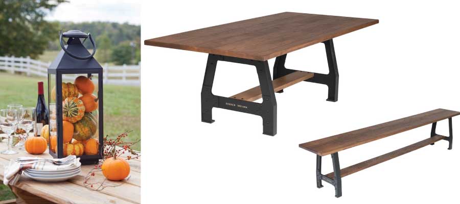 Amish Fall Dining Styles - Rustic Laredo Set