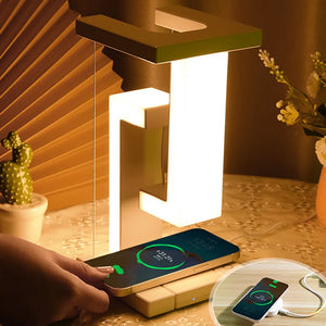 LED Night Lamp Creativity Physics Balance Suspension Table Desk - tech style