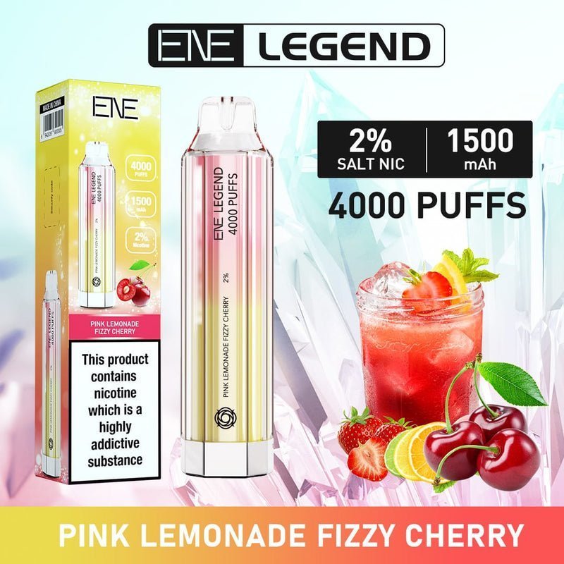 ENE Crystal Legend 4000 Disposable Vape Puff Bar Box of 10 - Loco Vape UK