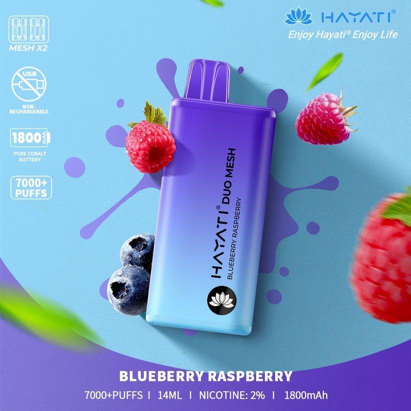 Hayati Duo Mesh 7000 Puffs Disposable Vape Bar Pod Kit - Loco Vape UK