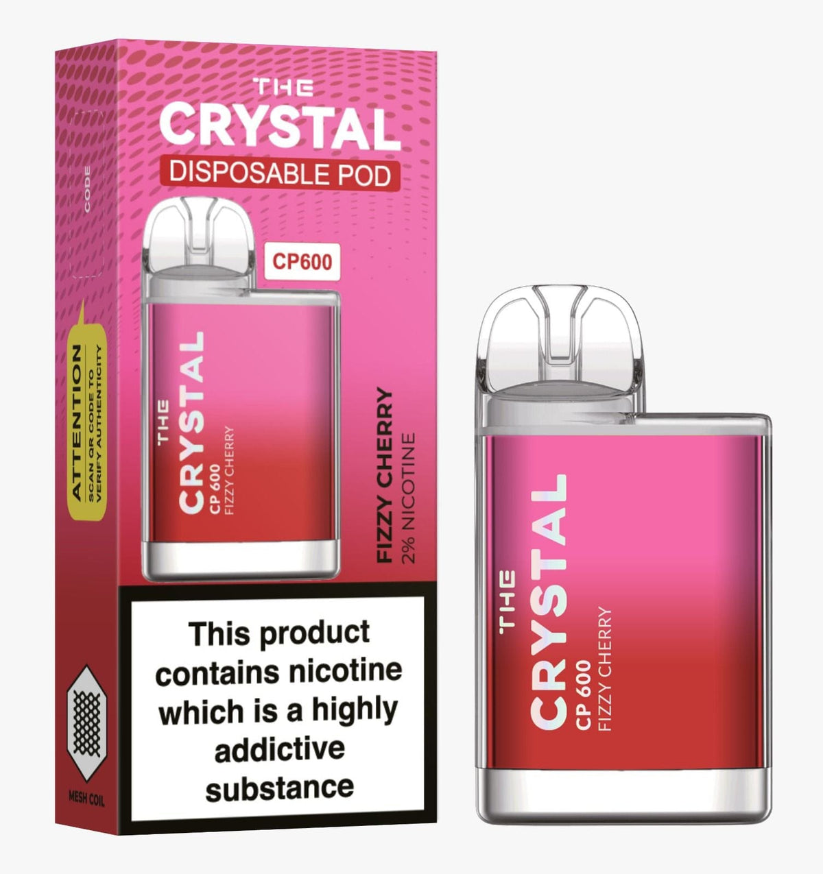 The Crystal CP600 Disposable Vape Puff Bar Mini Pod - Loco Vape UK