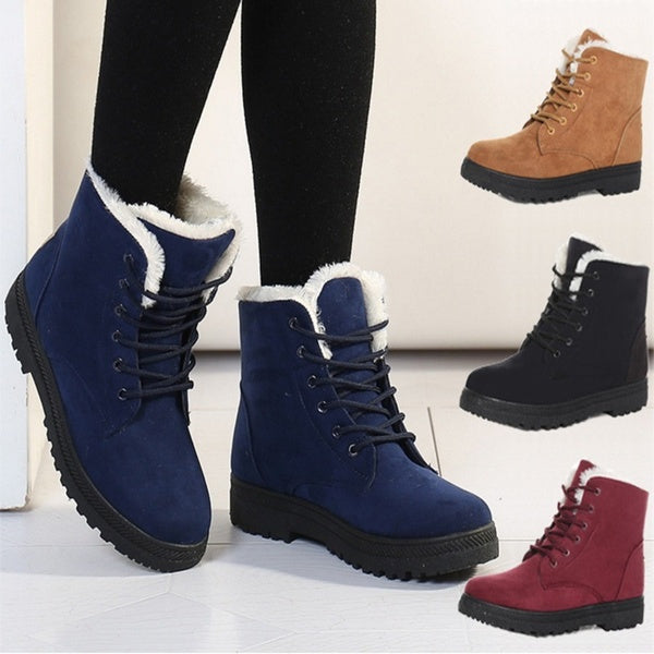 Ankle Snow Boots Stylish High-top Boots British Style