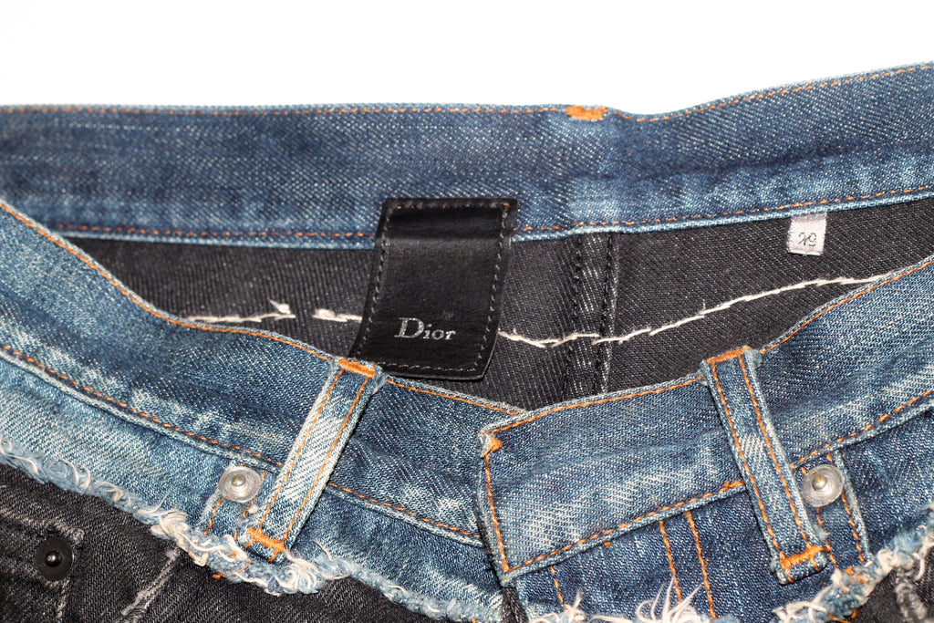 dior cummerbund jeans