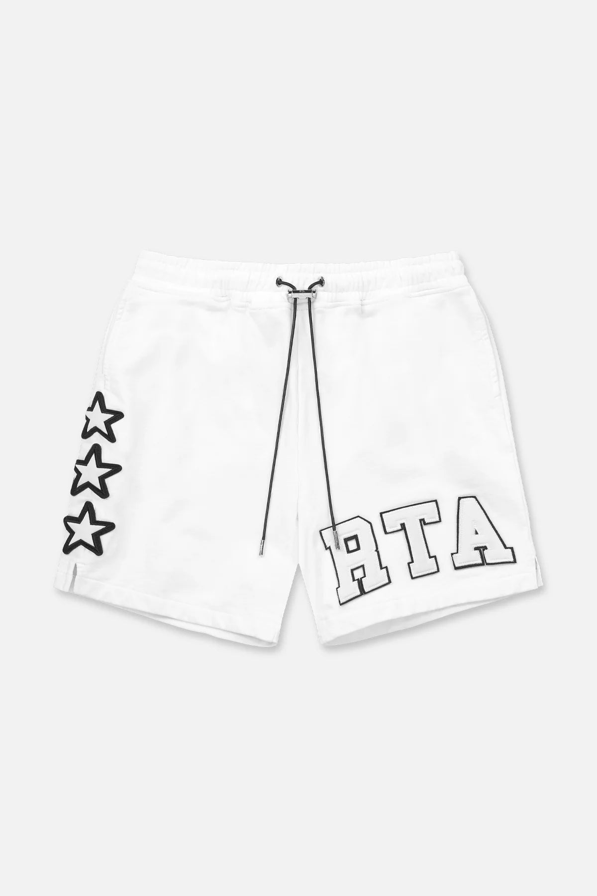 RTA Clyde White Collegiate Shorts