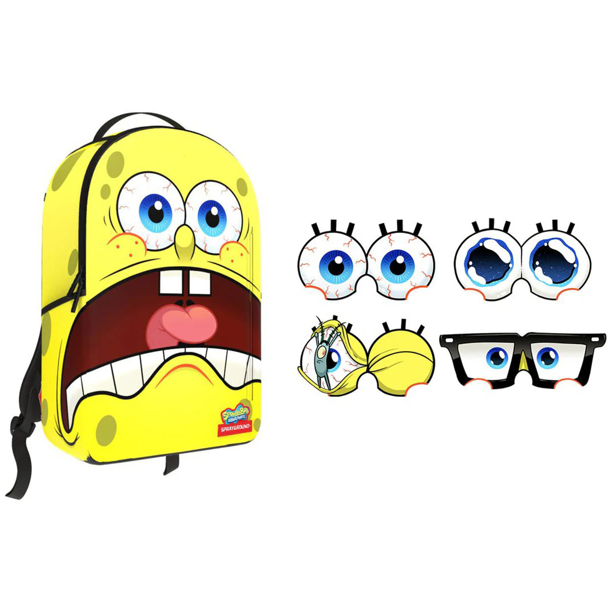 SPRAYGROUND Spongebob Removable Eyes DLXR Backpack B7302