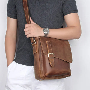 Vintage Men's Shoulder Satchel - Gazelle Deals