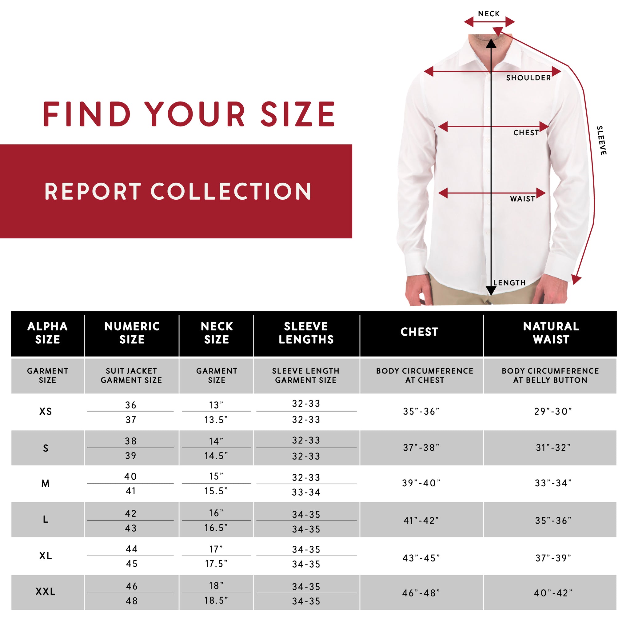 Size Chart – Report Collection