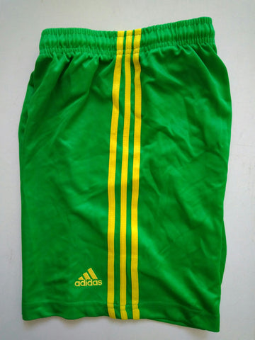 adidas green soccer shorts