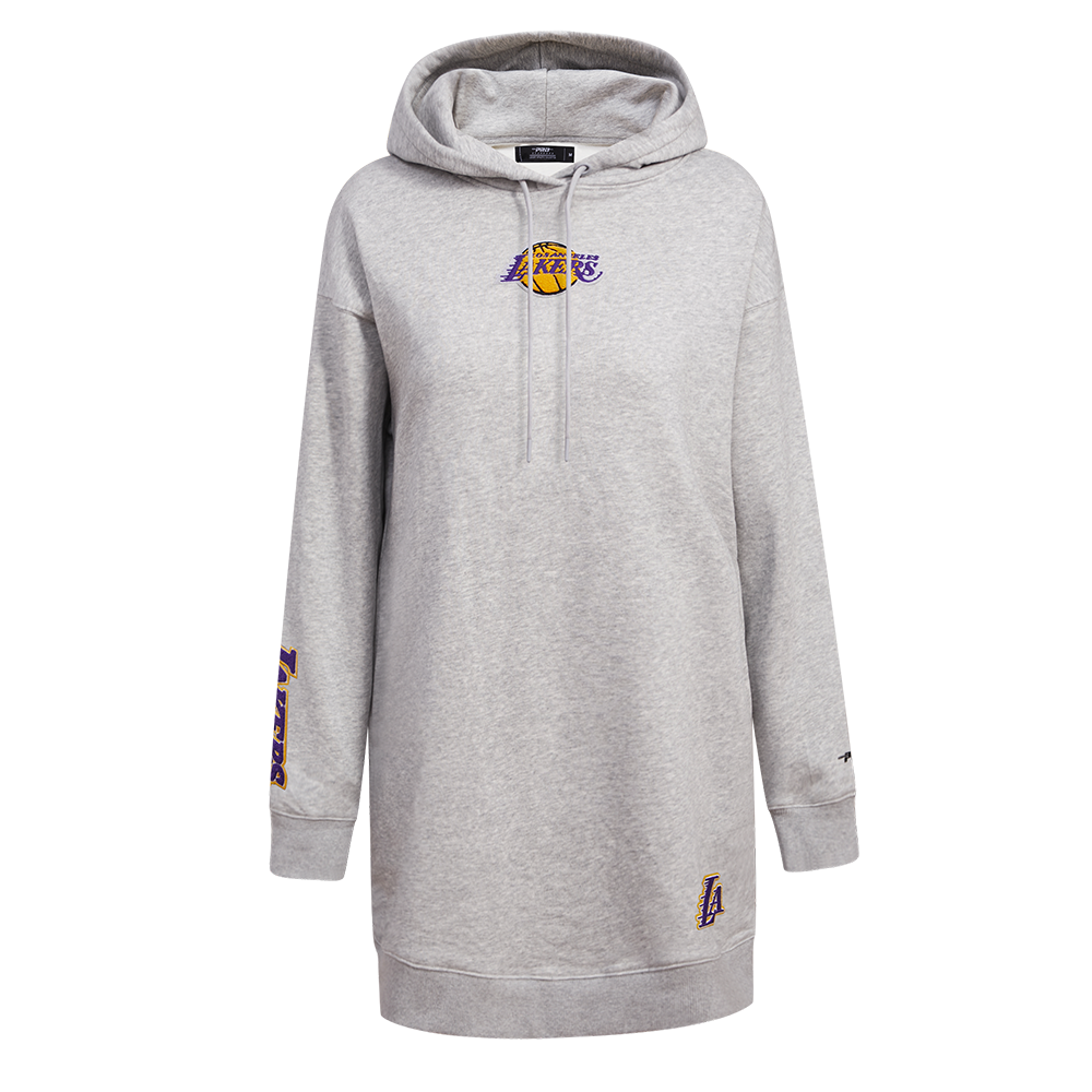 NEW YORK YANKEES CLASSIC FLC HOODIE DRESS (HEATHER GREY) – Pro