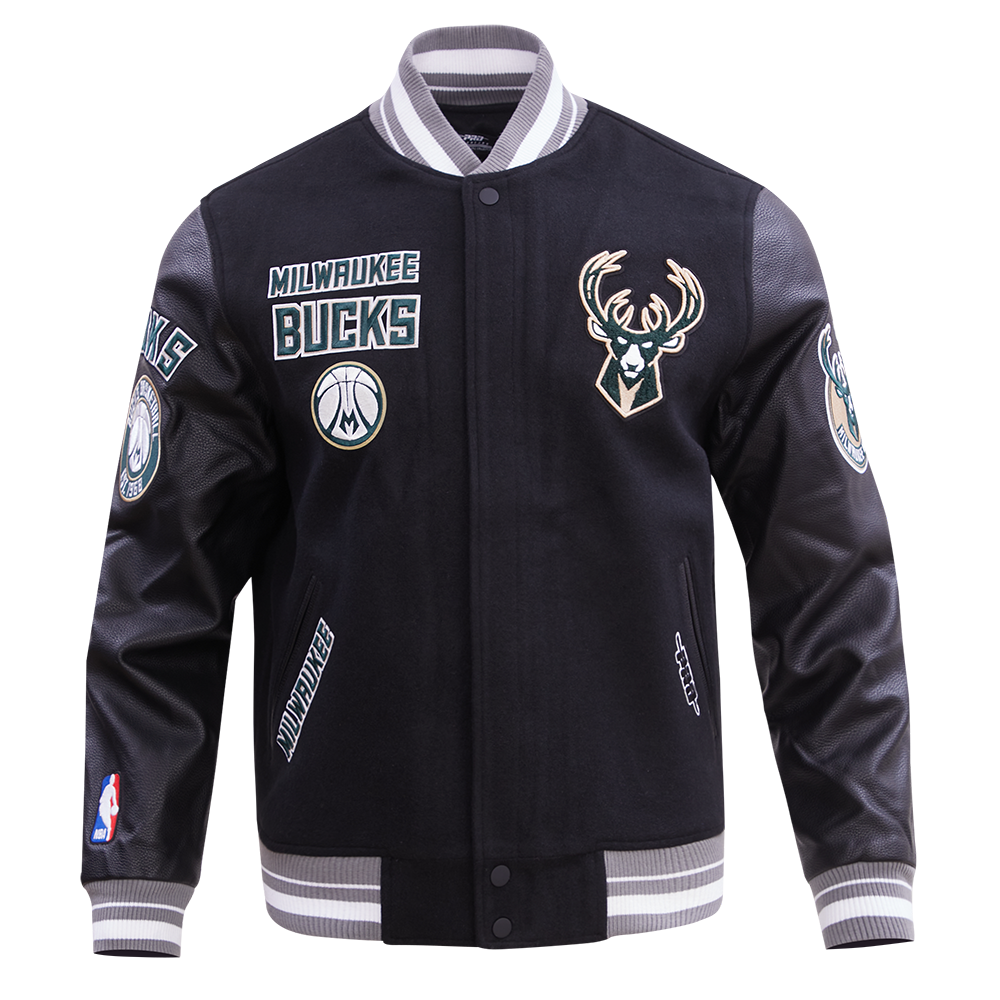 MILWAUKEE BREWERS RETRO CLASSIC RIB SATIN JACKET (UNIVERSITY BLUE)