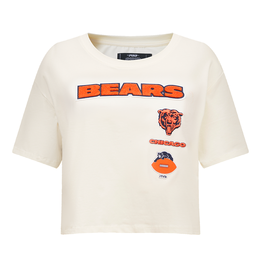 CHICAGO BEARS MASH UP FLC CREWNECK (MIDNIGHT NAVY/ORANGE/ MIDNIGHT) – Pro  Standard