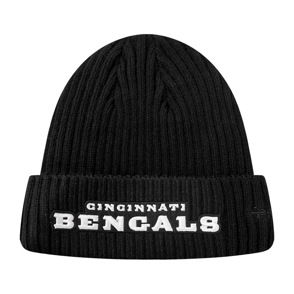 Reebok Classic Cuff Beanie Hat - NFL Cuffed Football Winter Knit Toque Cap  Cincinnati Bengals - Black