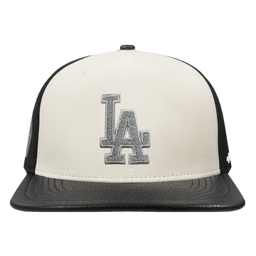 MLB LOS ANGELES DODGERS REVERSE FRENCH TERRY WOOL BLEND PRO SIX (EGGSHELL/ BLACK)