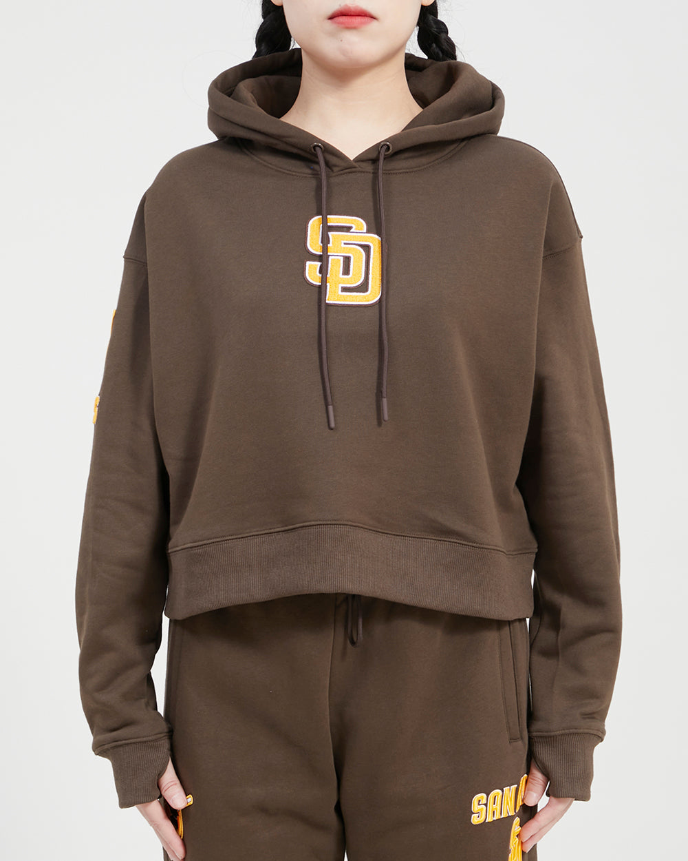 MLB SAN DIEGO PADRES CLASSIC WOMEN'S CROPPED PO HOODIE (WHITE) – Pro  Standard