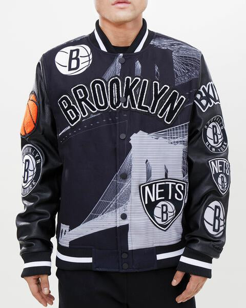 Black/White VARSITY JACKET - $200.00 : BQ Sports.com, : made in brooklyn ny