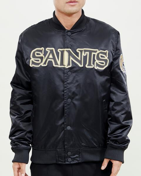 Women's Starter White/Black New Orleans Saints Hometown Satin Full-Snap  Jacket