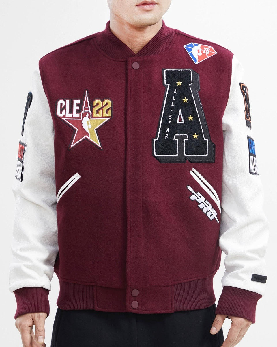 NBA HBCU ALL STAR EAST/WEST LOGO MEN´S VARSITY JACKET (BLACK