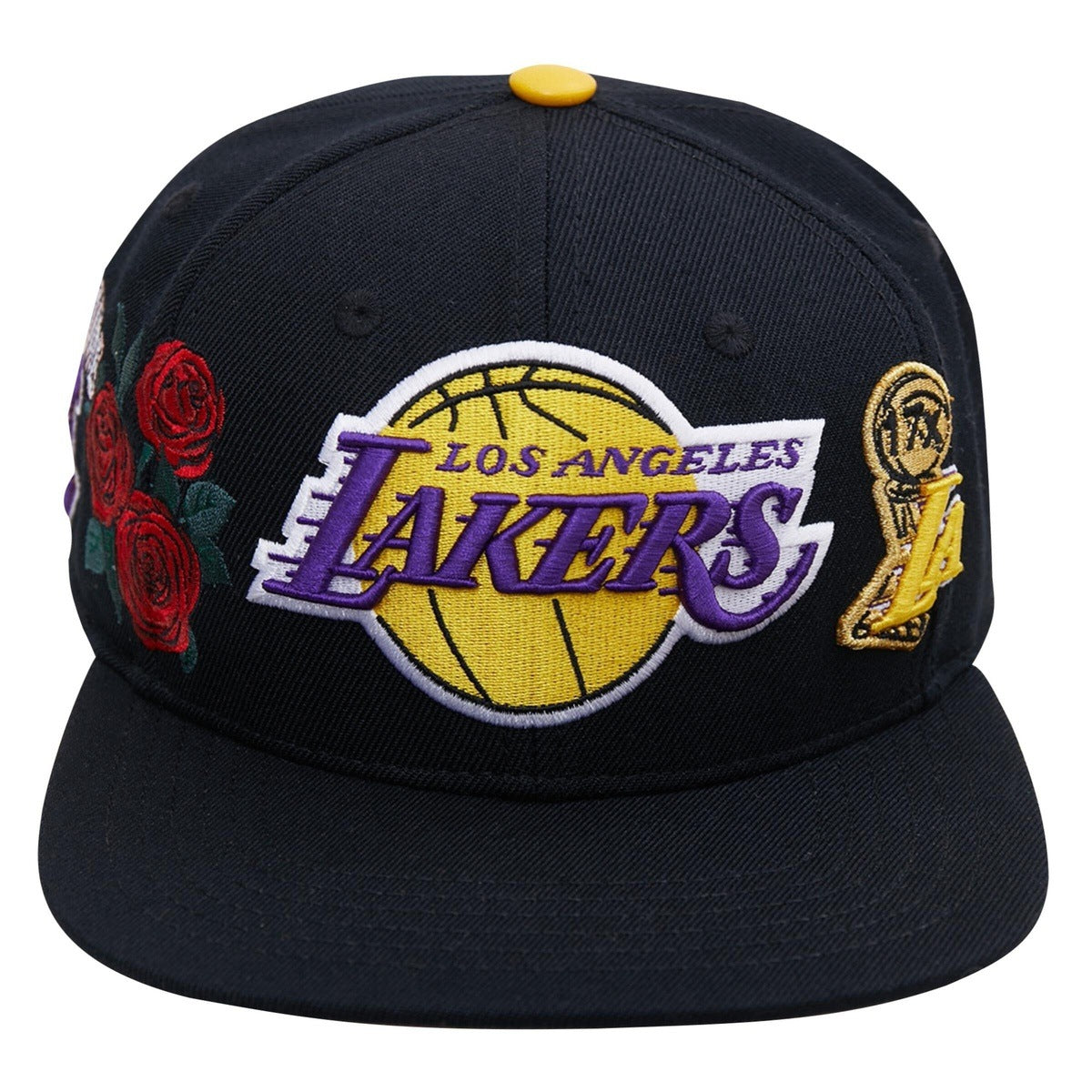 Pro Standard NBA Los Angeles Lakers LA Logo Snapback Hat W/ Pink