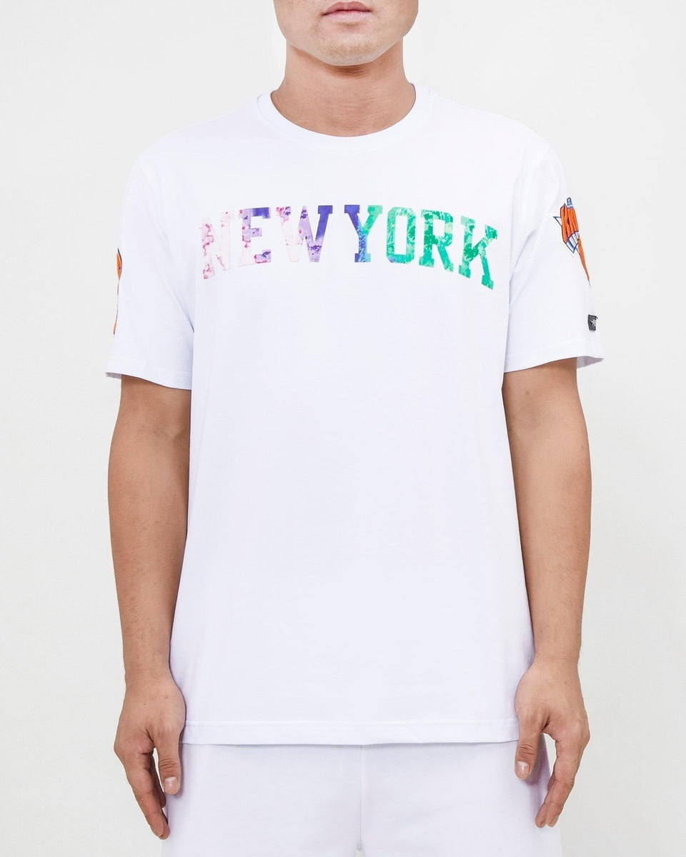 NBA NEW YORK KNICKS PRO TEAM MEN'S TEE (WHITE)