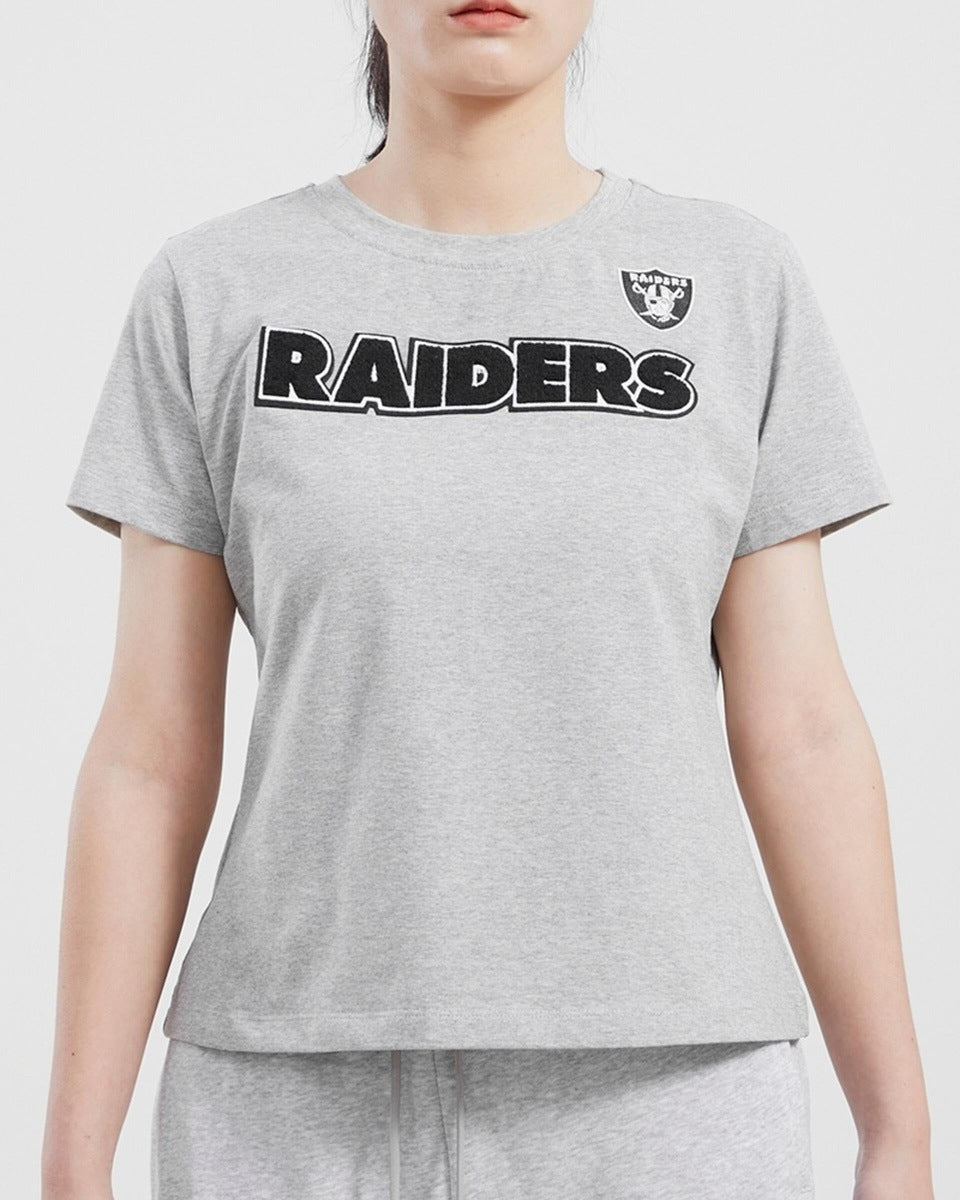 Pro Standard Mens Raiders T-Shirt - Black/Black Size L