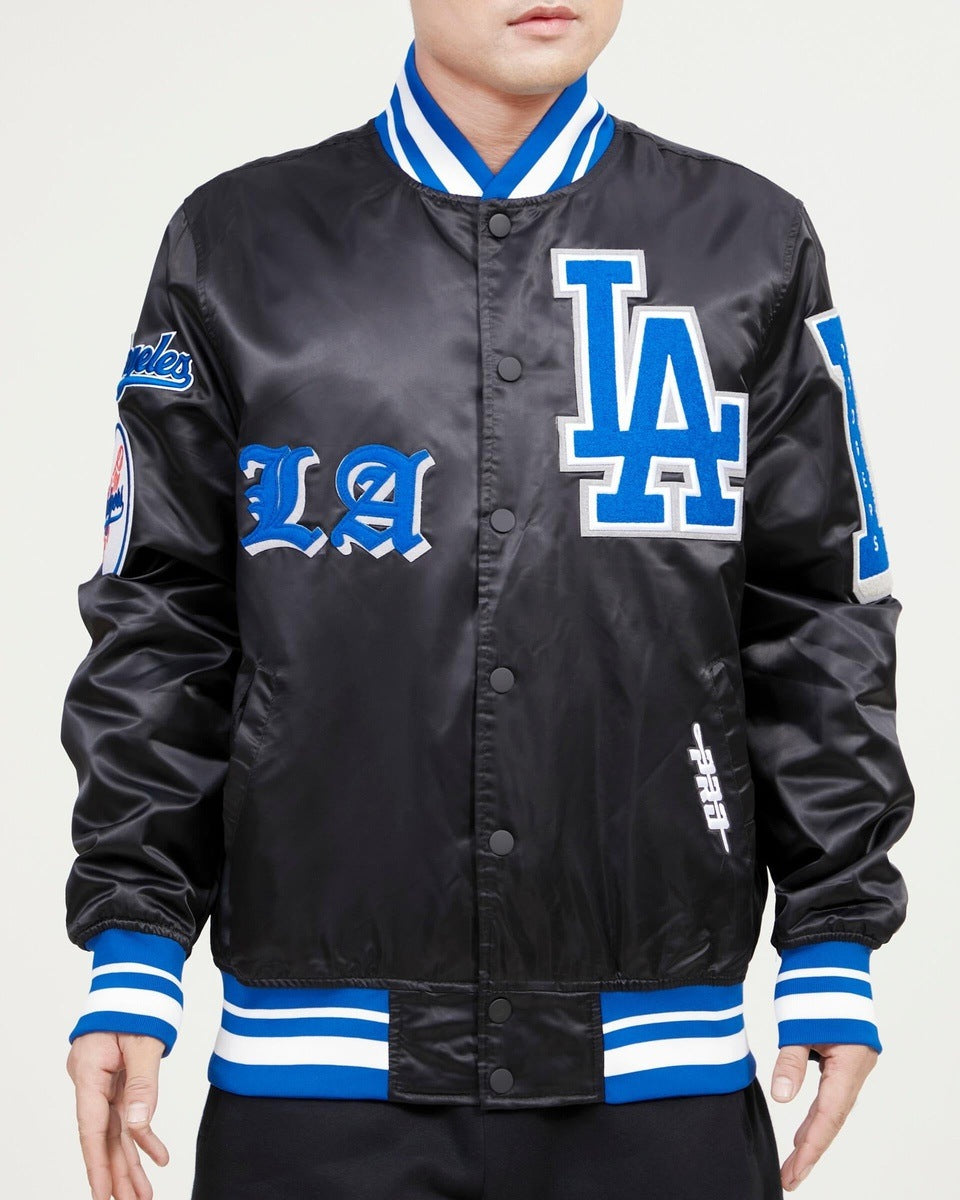 NEW YORK METS OLD ENGLISH SATIN JACKET (ROYAL BLUE) – Pro Standard