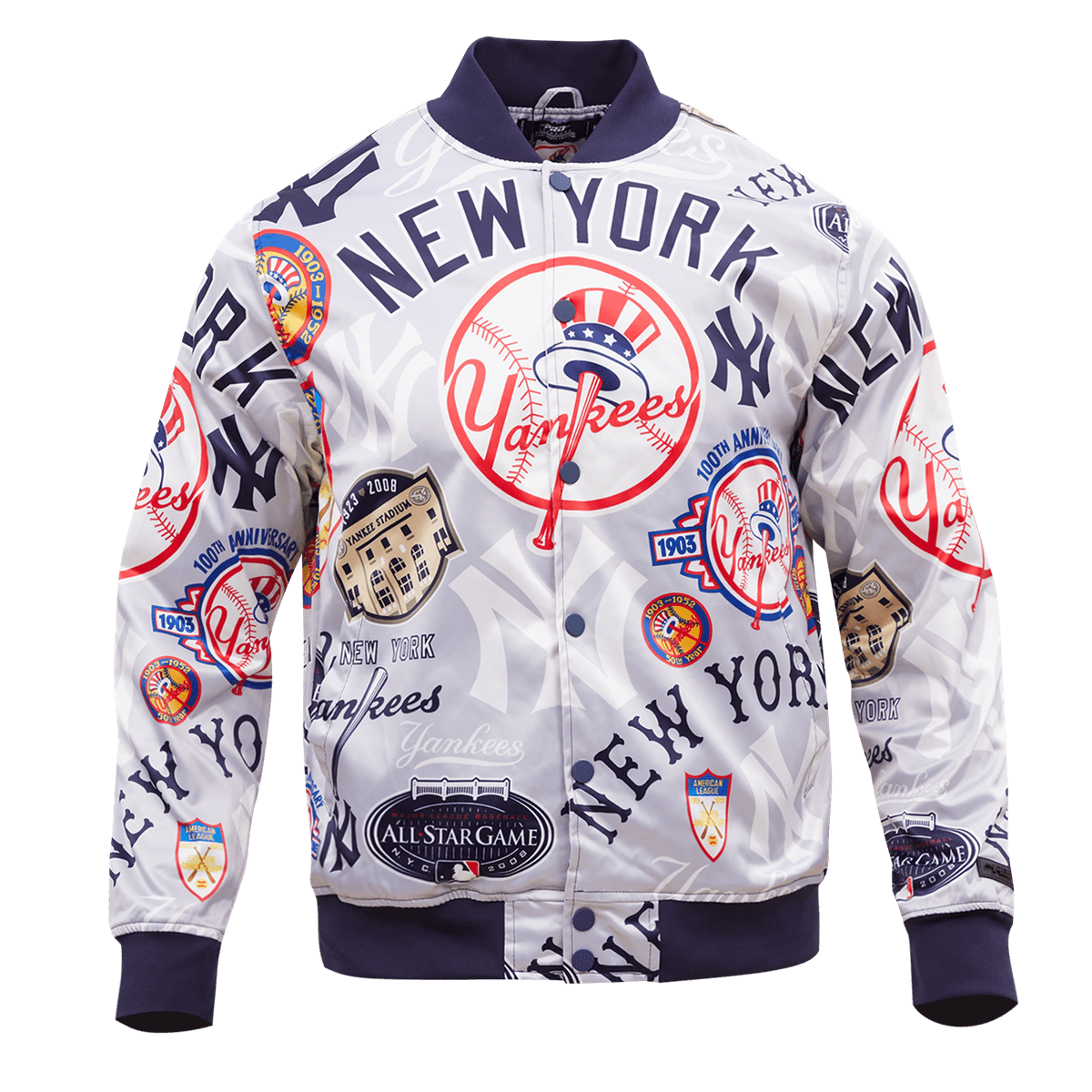 Navy/Black Big Logo NY Yankees Murderers Row Jacket