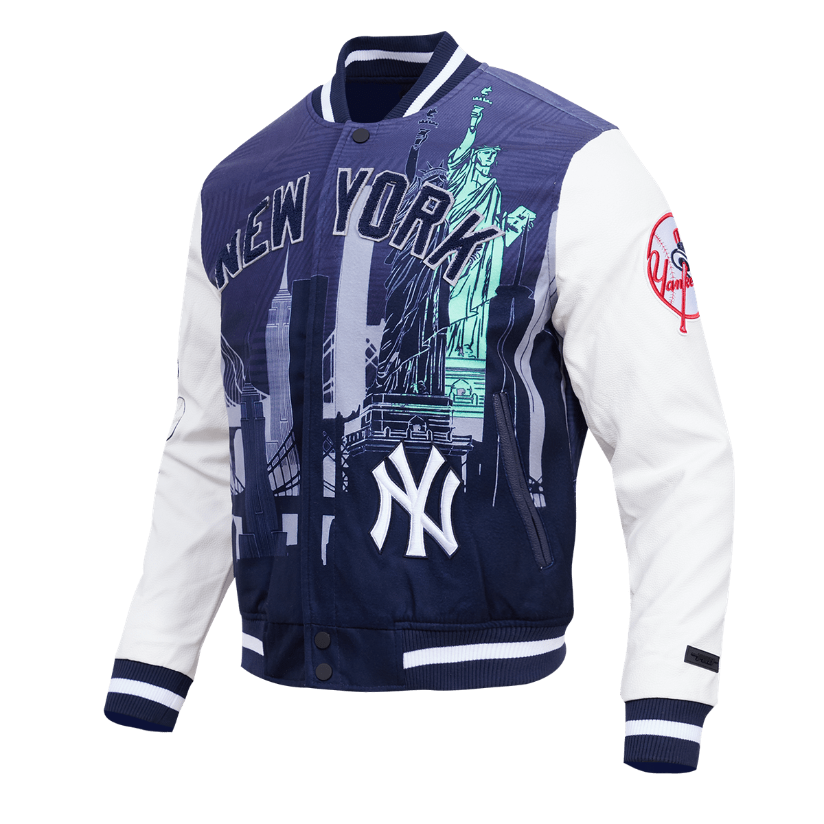 NEW YORK YANKEES REMIX VARSITY JACKET (WHITE) – Pro Standard