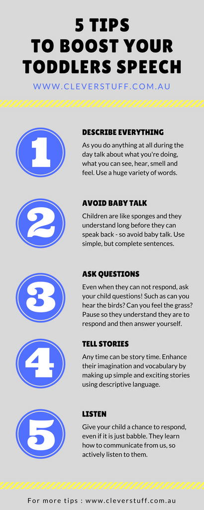 5 Tips to Boost Your Toddlers Speech - CleverStuff