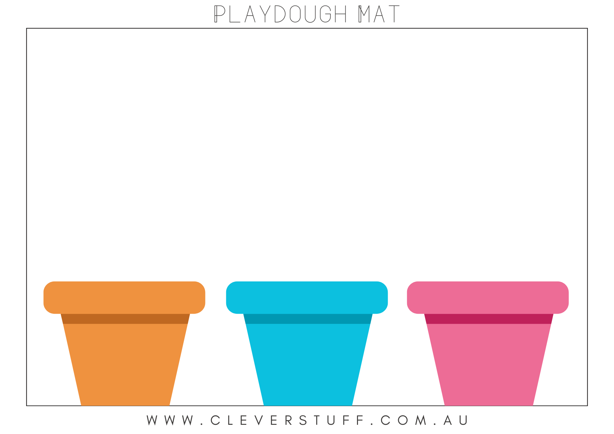 Downloadable Play Dough Mats - CleverStuff