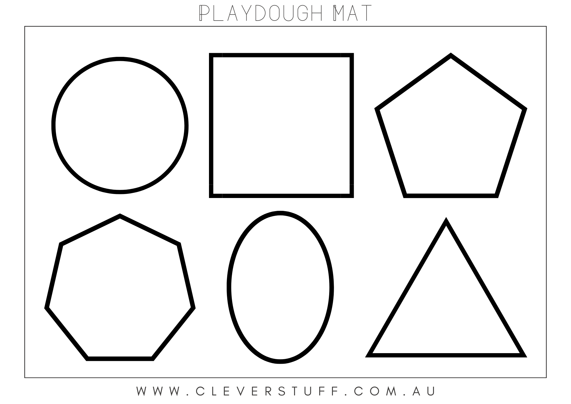 Downloadable Play Dough Mats - CleverStuff