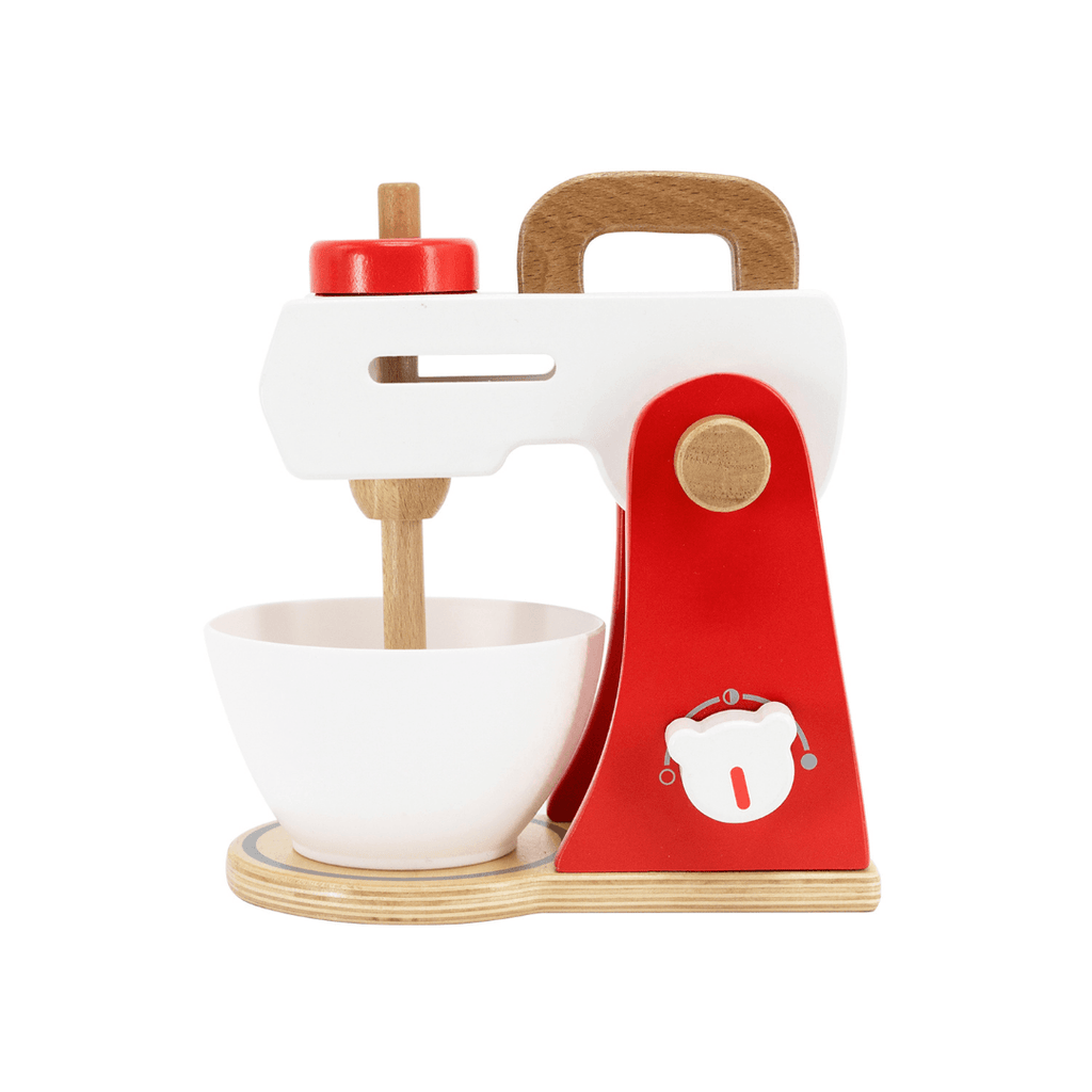 wooden play food mixer