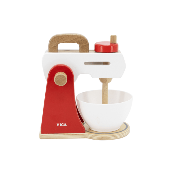 wooden play food mixer